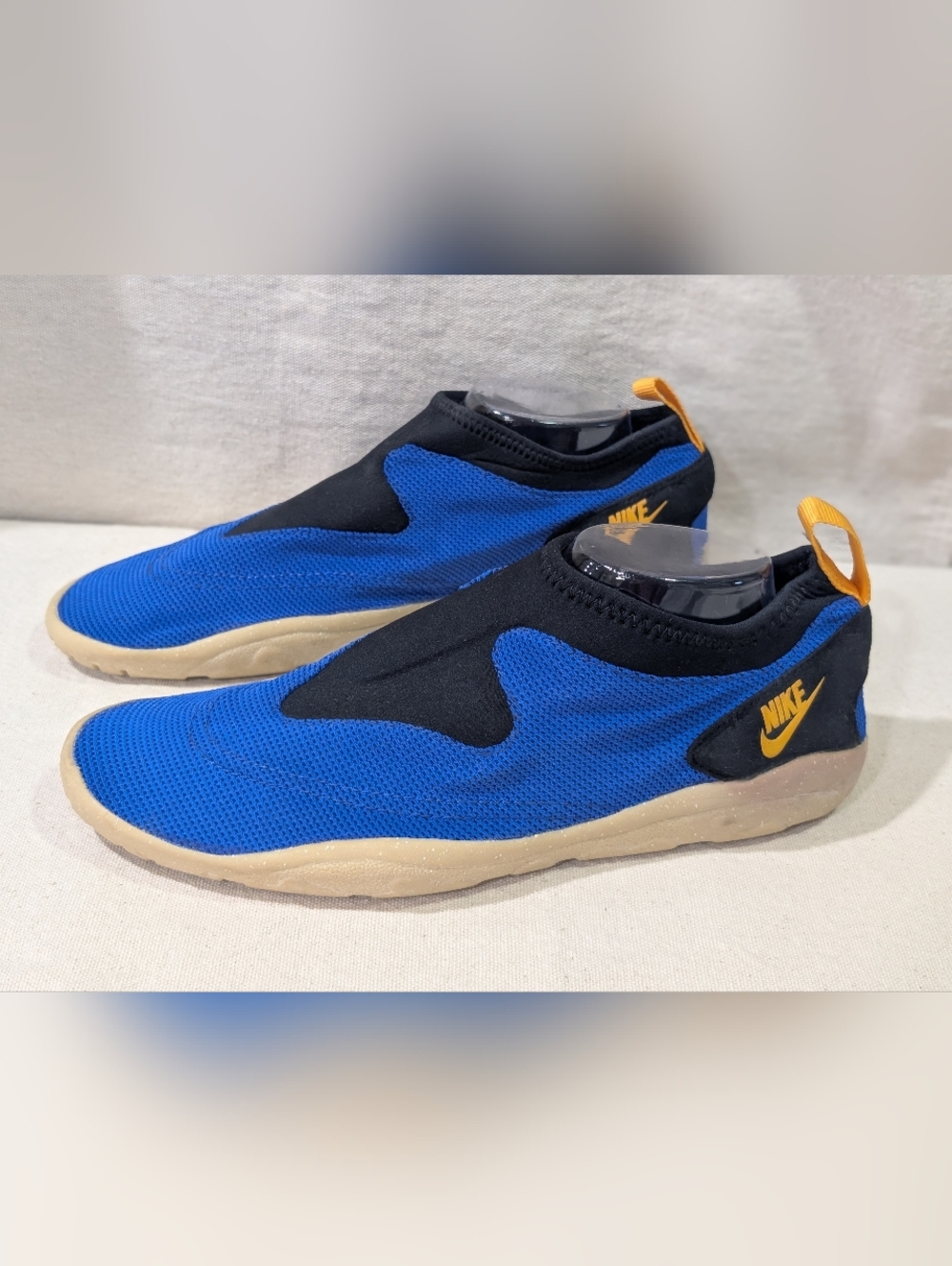 Vintage 90's Nike Aqua Turf Sneakers Deep Night Laser Orange Mens 13 Outdoors